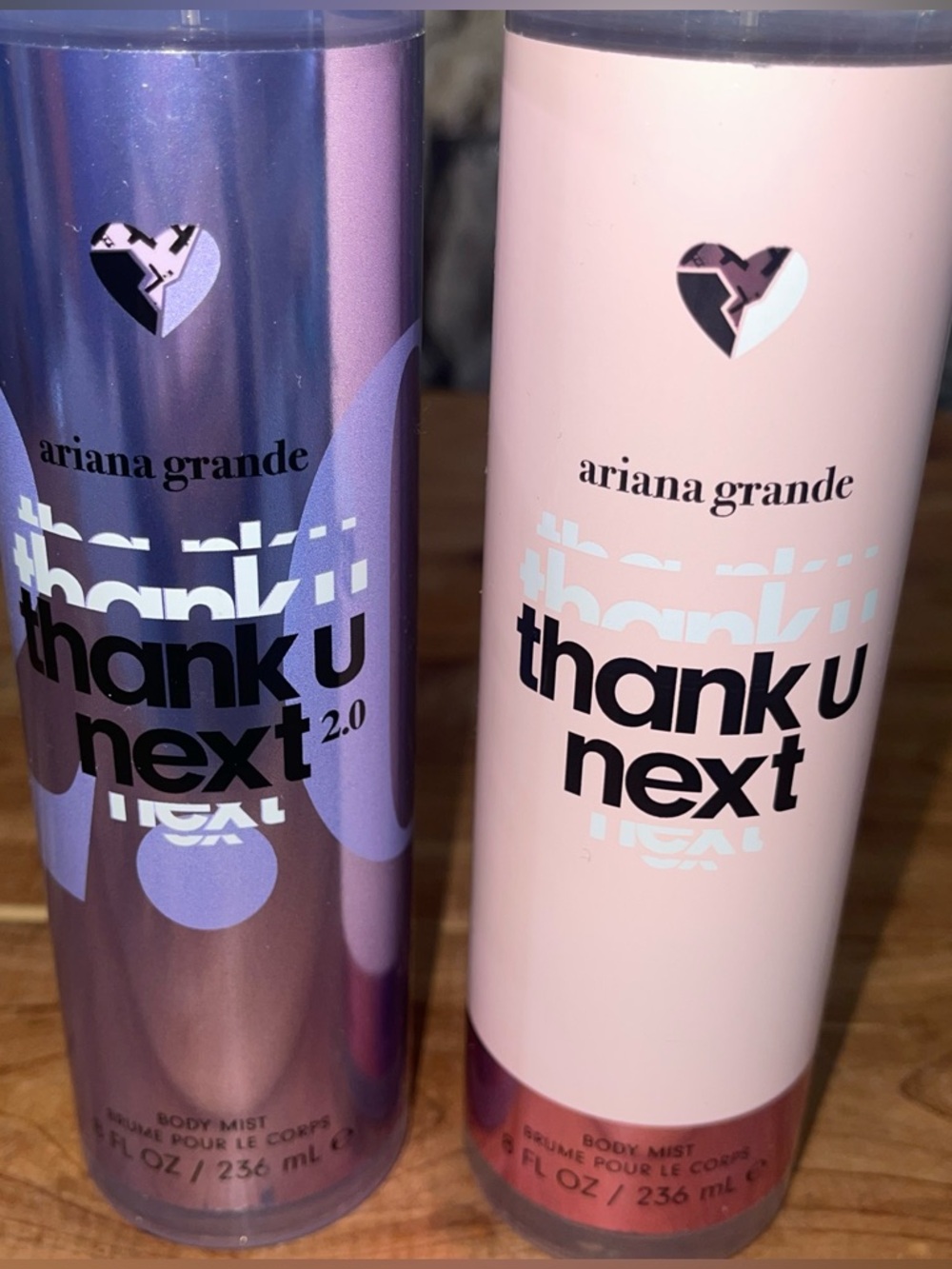 Ariana Grande NEXT Metallic Lavender Purple Pink 2.0 Body Mist Bottle - Picture 2 of 6